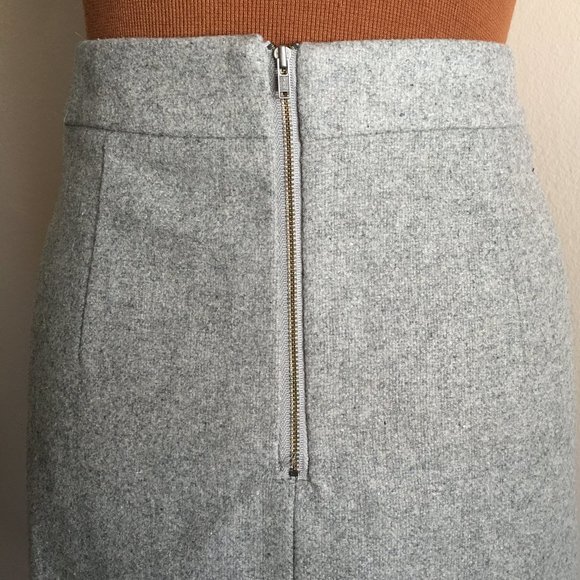 DE COLLECTION Wool Blend Pencil Skirt LARGE - Picture 5 of 13